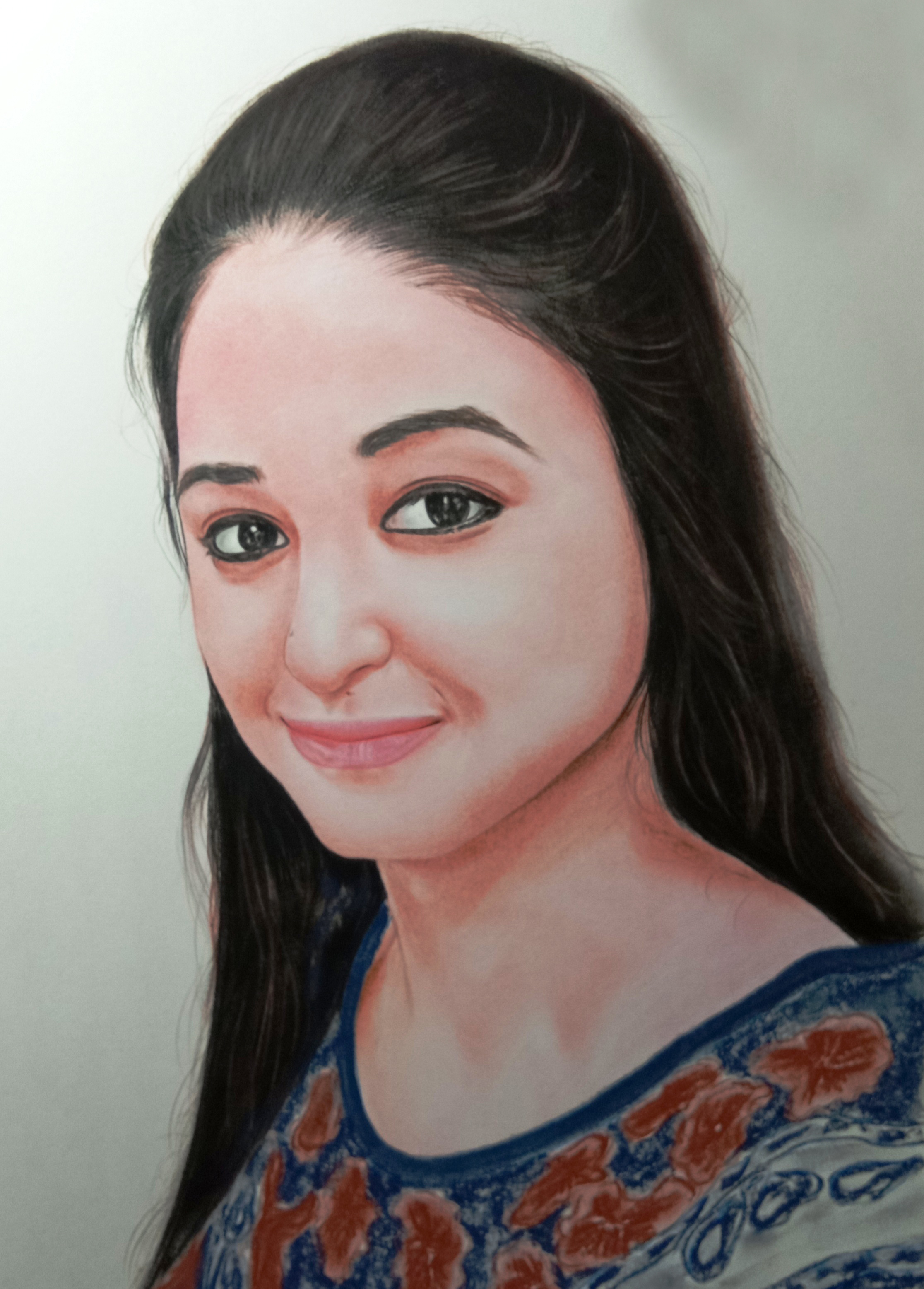 Soft Pastel Color Portrait