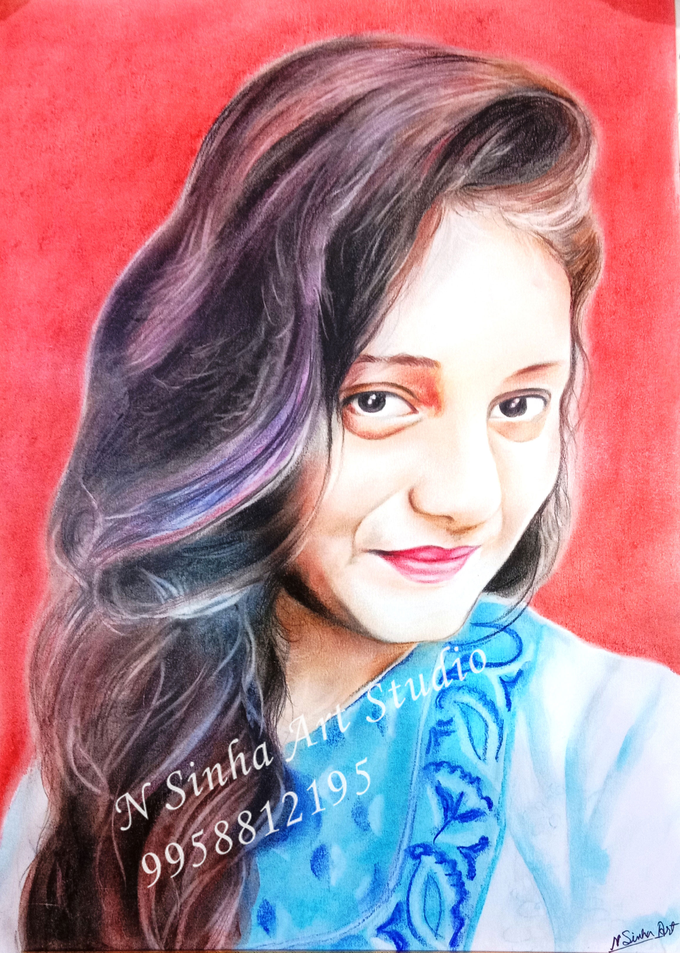 Soft Pastel Color Portrait